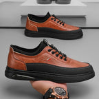 Gravado Leather Sneakers