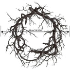 Crimson Halloween Wreath