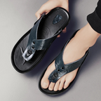 Arvento Italian Leather Slides