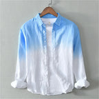 Aurora Crescent Linen Shirt