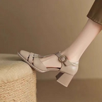 Camille Leather Heel