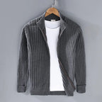 Marlowe Full-Zip Rib Cardigan